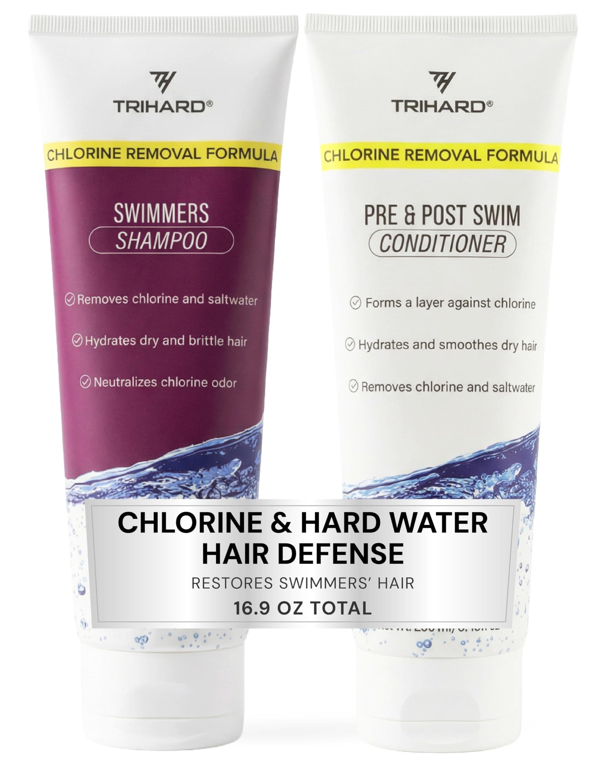 Swimmers Shampoo Extra Boost + Pre & Post Swim Conditioner | Chlorine And Hair Solutions | Swimming Two-In-One Duo