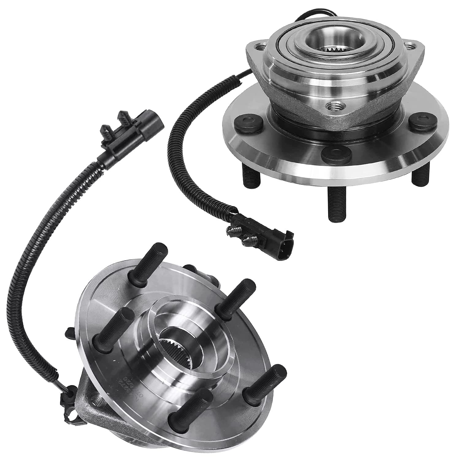 Both (2) New Front Driver & Passenger Side Complete Wheel Hub & Bearing Assembly 2007-2015 Jeep Wrangler With-ABS