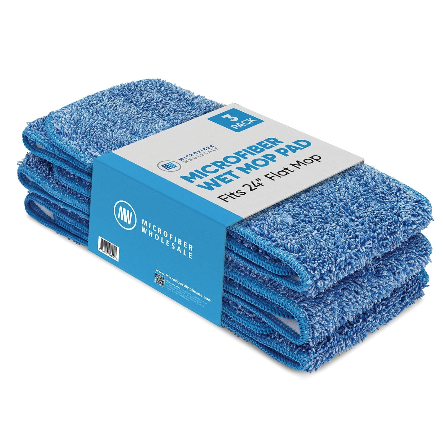 24インチ マイクロファイバー ウェットモップパッド (3)