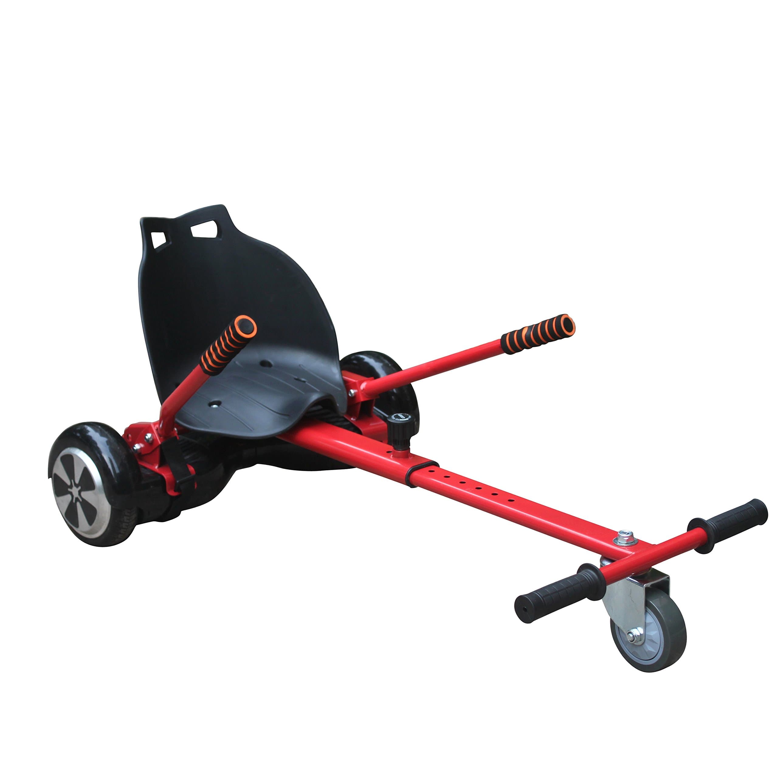 Adjustable Cool Mini Kart, Perfect fit 6.5, 8, 10 inch Hoverboard, New Innovative Concepts for Two Wheel Smart Electric Balancing Scooter (Red)