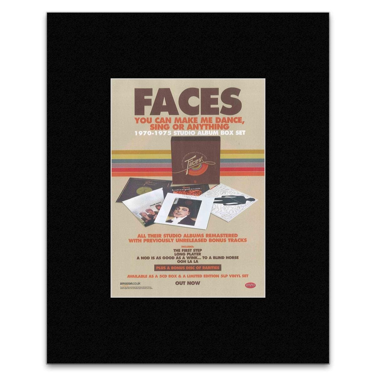 Uncut Faces - You Can Make Me Dance Sing Or Anything 2015 Mini Poster - 28x21cm