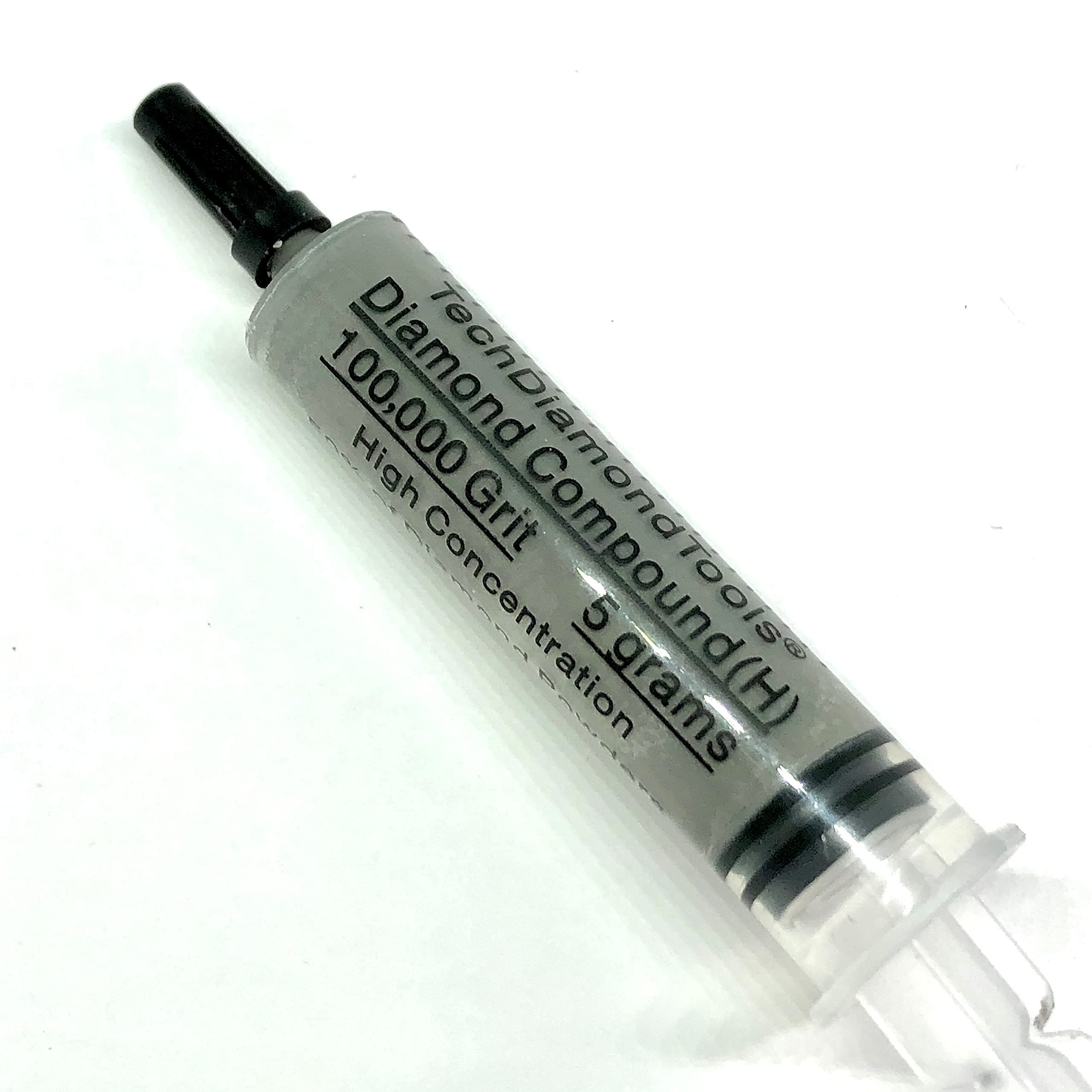 TechDiamondTools Diamond Polishing Paste 100,000 Grains 0/0.25 Micron for a Fine Finish 5g with Medium Concentration (M) 25% Damond Powder