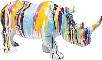 Kare Design Deco Figurine Rhino Colore, 26cm, Multi-Colour