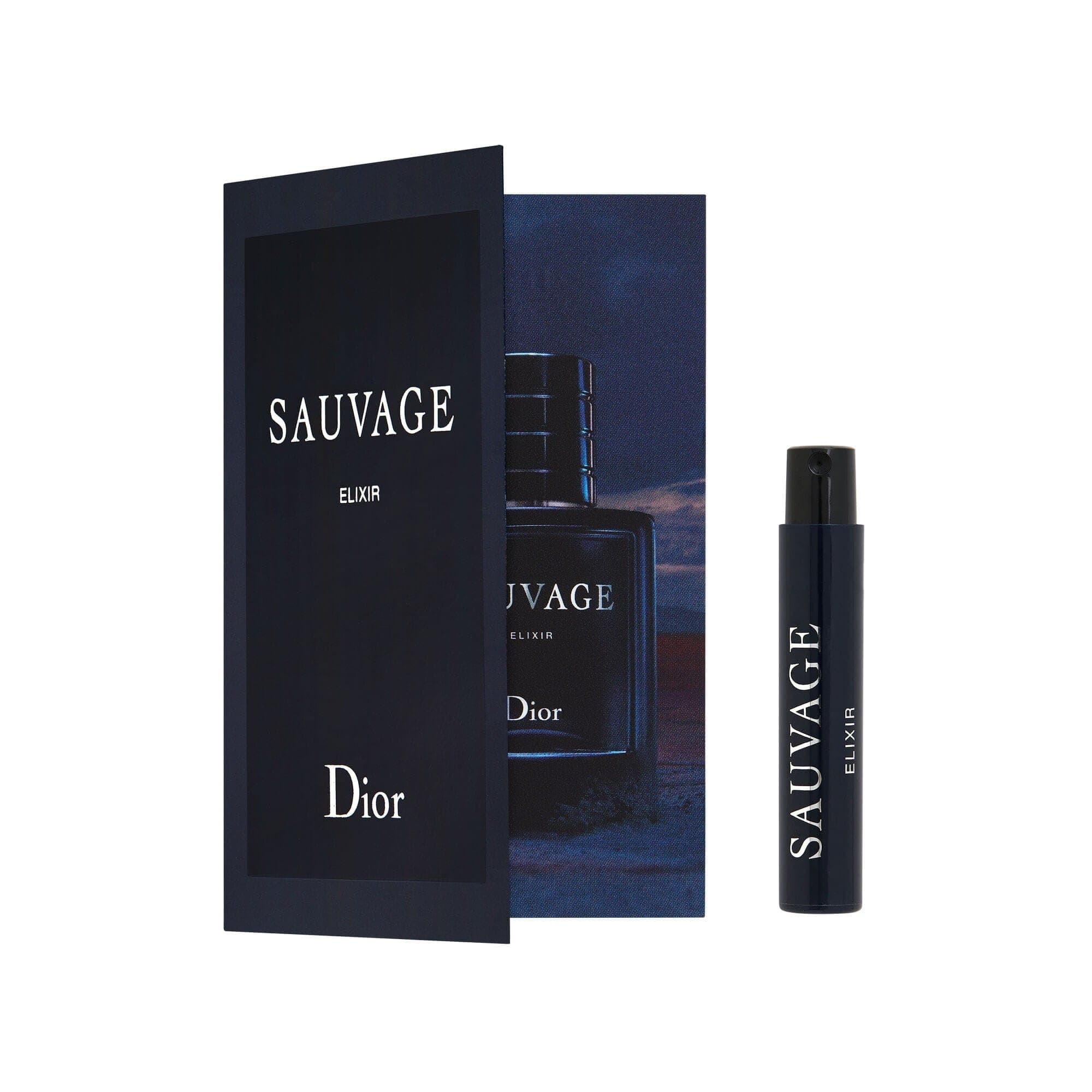 Dior Sauvage Elixir 0.03 Fl Oz / 1 mL Deluxe Travel Size Vial Lot Of 2 (0.06)