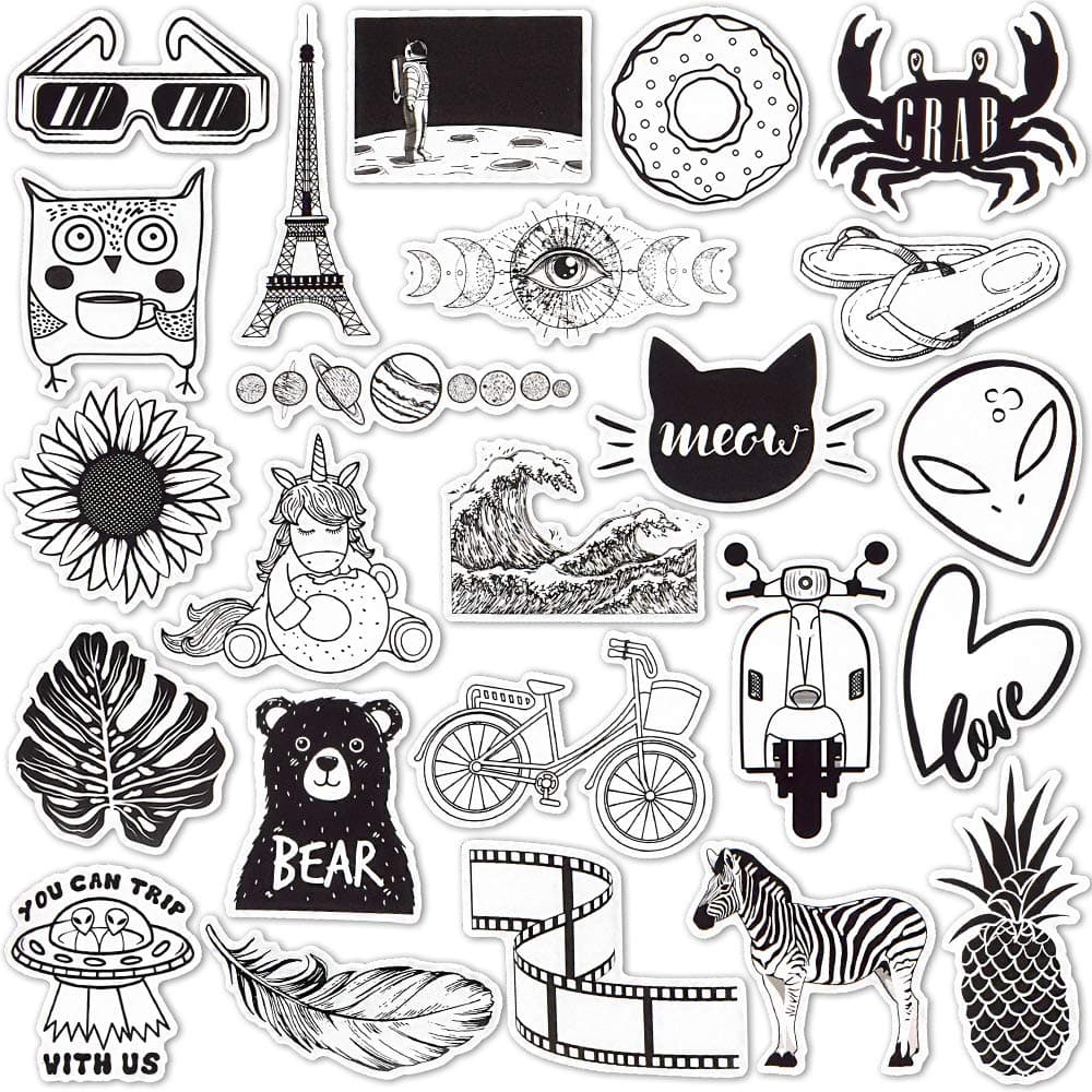 Black and White VSCO Stickers
