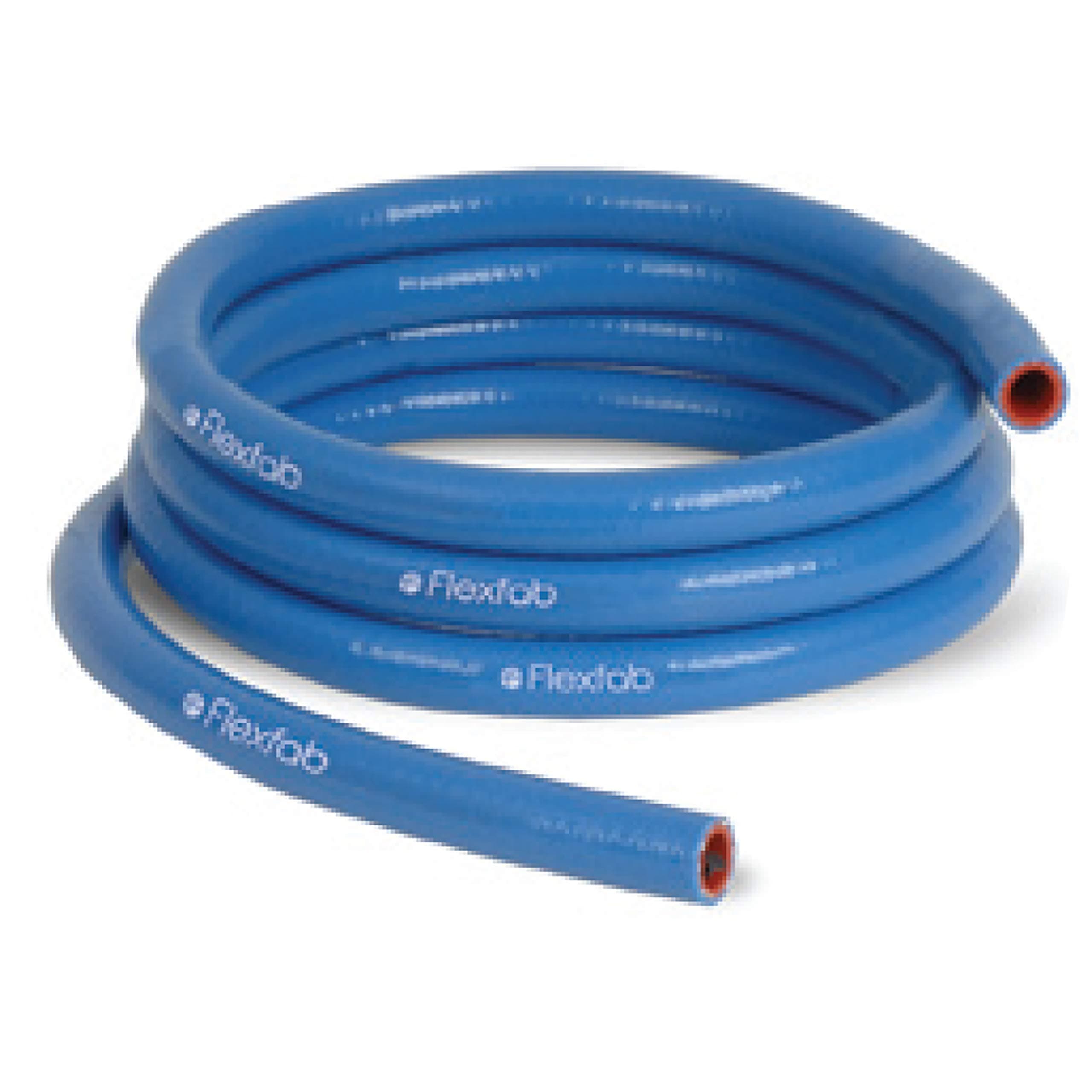 FlexFab - 1" ID x 1 ft (Sold Per Foot) 5526 Blue Silicone Heater Hose 25mm 350F Radiator Coolant P/N 5526-100