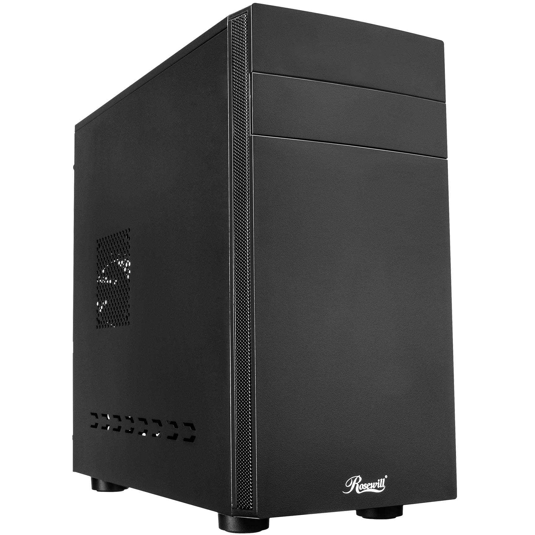 Rosewill Micro ATX Mini Tower Computer Case, Sleek, Simple, Quiet Office Style Desktop PC, Front I/O USB 3.0 - FBM-06