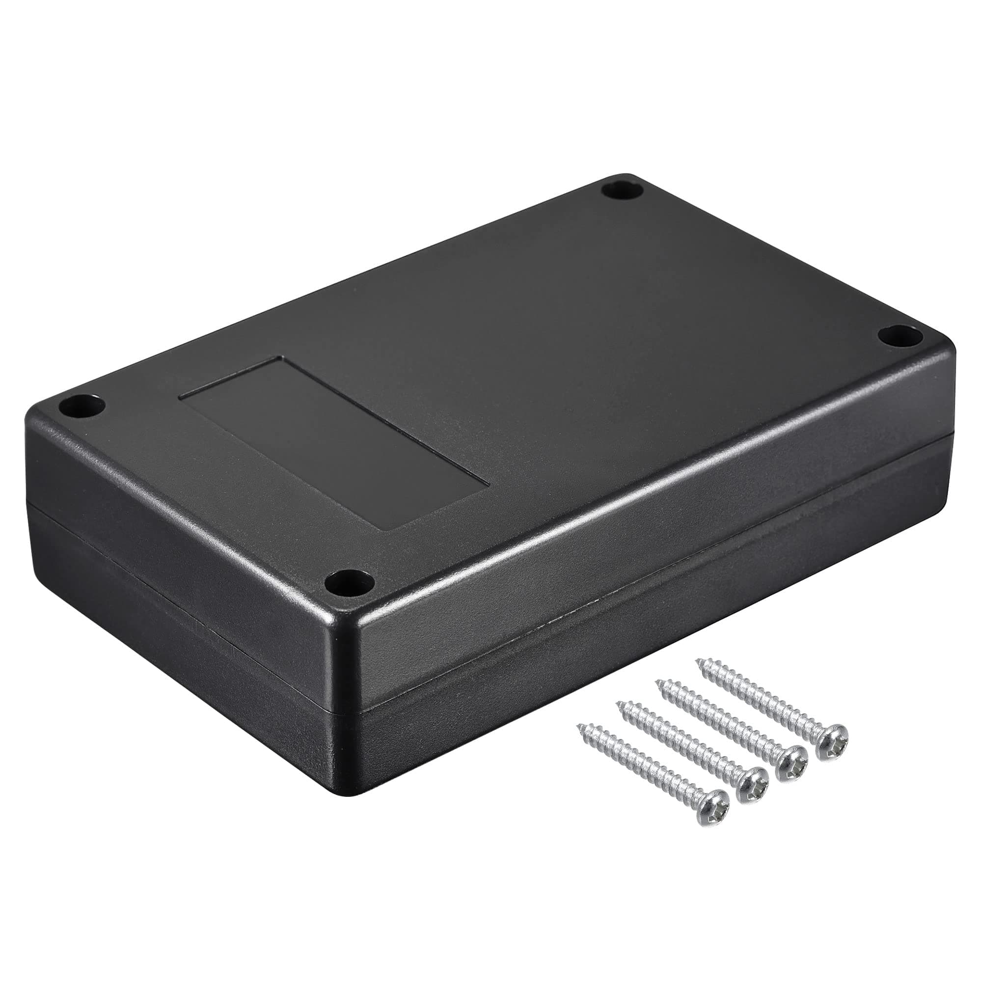 sourcing map Waterproof Junction Box 125x80x32mm ABS for Electrical Project (Black, Pack of 2)