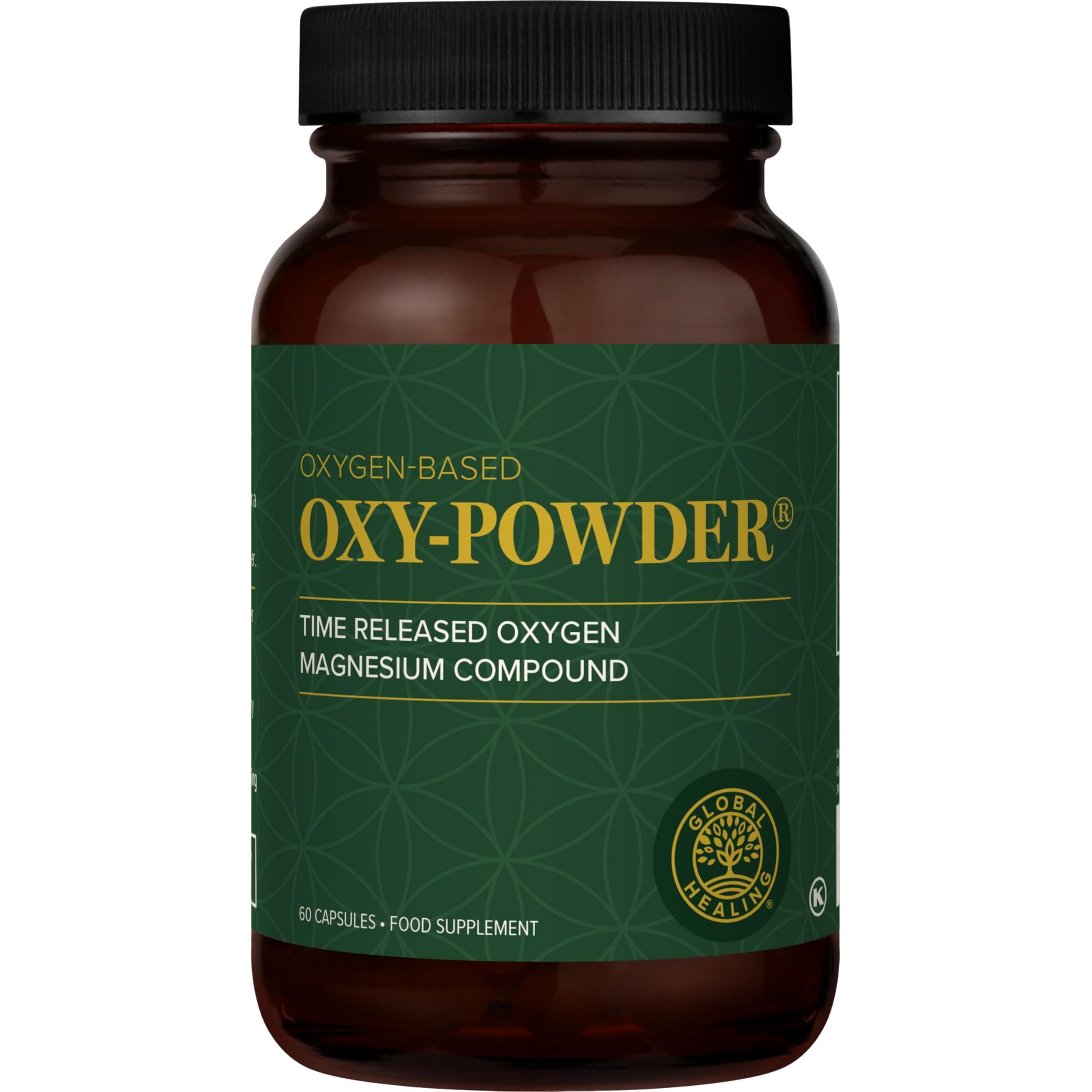 – Global Healing Oxy-Powder Time-Released Oxygen Magnesium Compound - Colon Cleanse for Bloating & Occasional Constipation Relief - Detox Supplement for Adult Men & Women - 60 Capsules