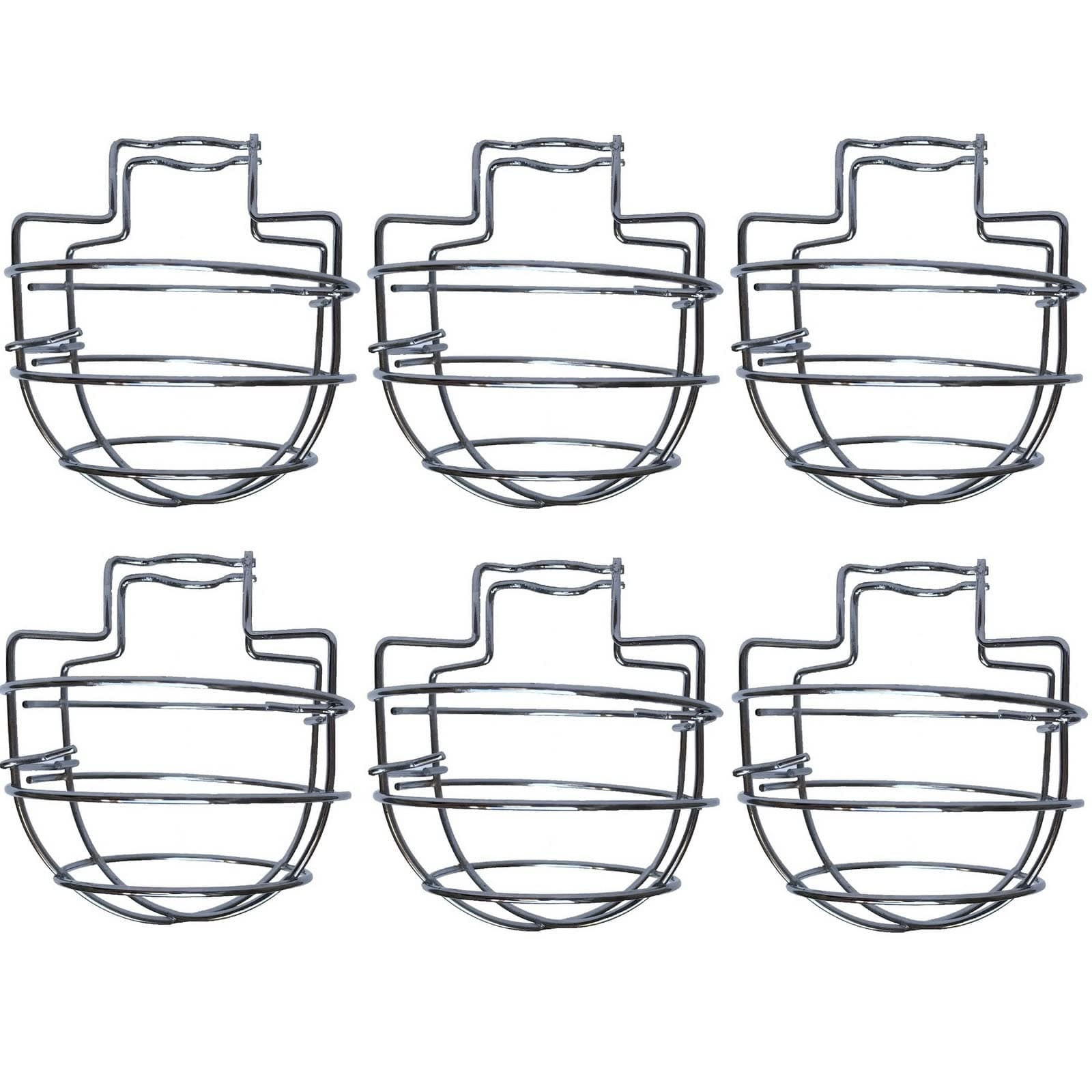 (6 Pack) TunaMax 1/2" Fire Sprinkler Head Cage Guard Protector Cover for Protecting Side Wall & Pendent Semi - Recessed Sprinkler Heads Fire Sprinkler Covers for Ceiling