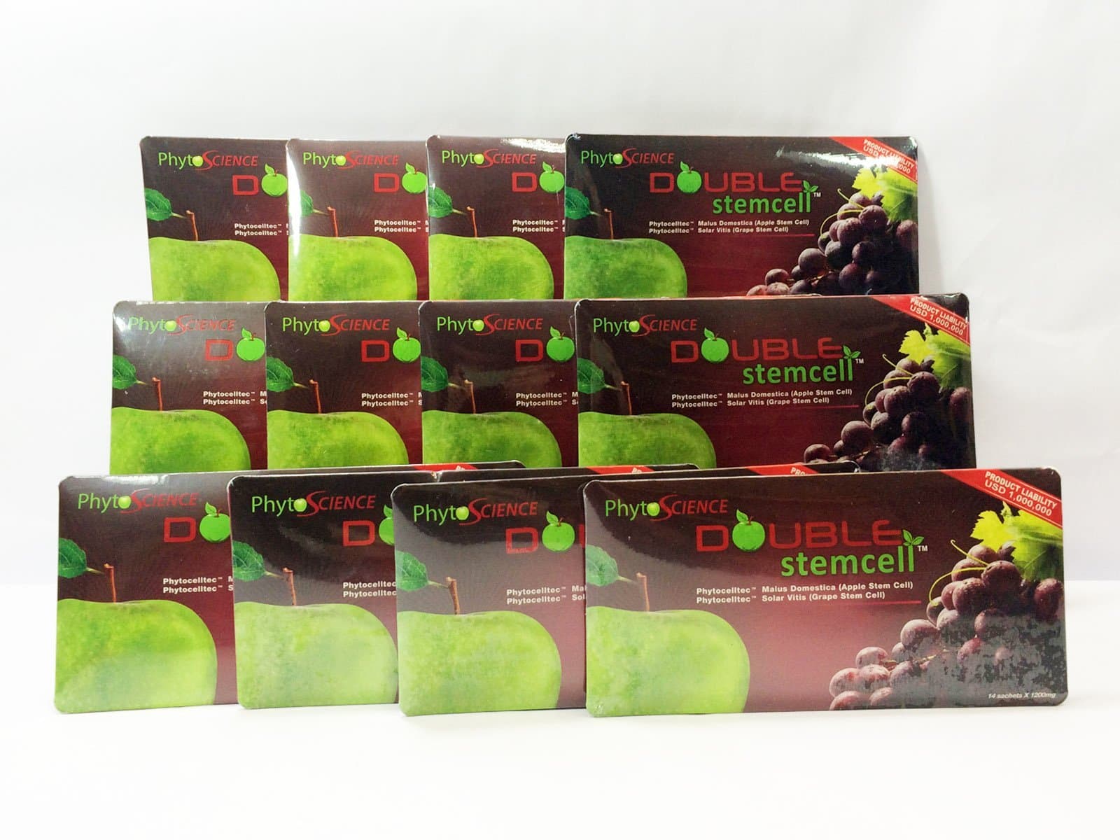 PhytoScience 12 Packs PhytoCellTech Double StemCell Apple & Grape Swiss Quality Formula