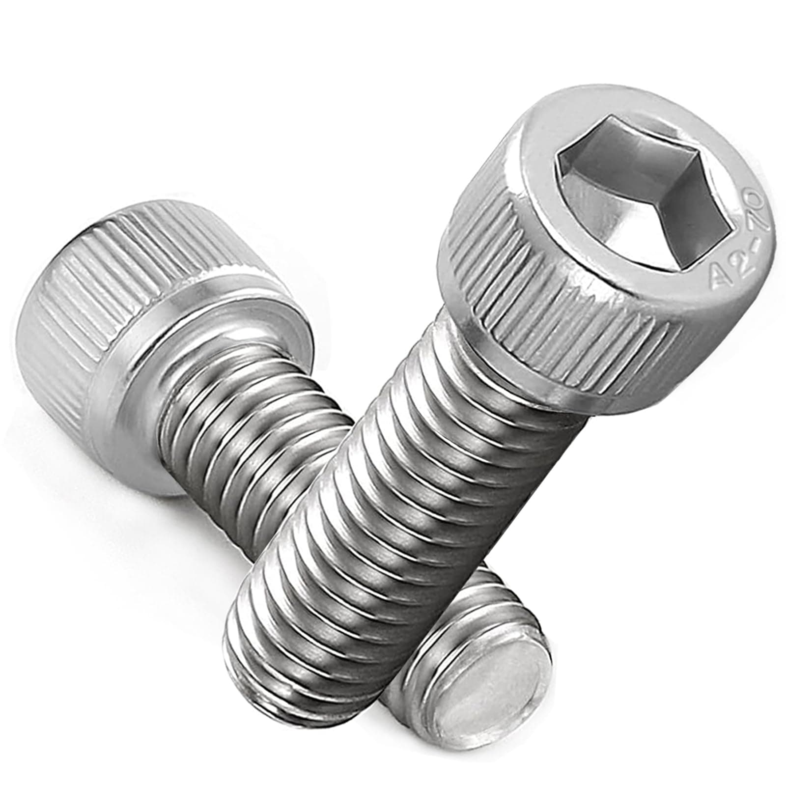 M5 Screws, M5 X 20mm Allen Socket Head Cap Screws/Bolts - 5mm Diameter Fully Threaded M5 Bolts 20mm A2 Stainless Steel Long Hex Socket Bolt Coarse (Pack Of 20)