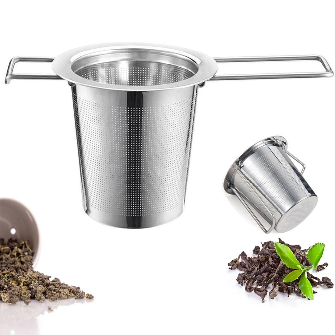 Tea Infuser Strainer Premium Stainless Steel Filter Reusable Mesh Infuser for Loose Leaf Tea and Coffee