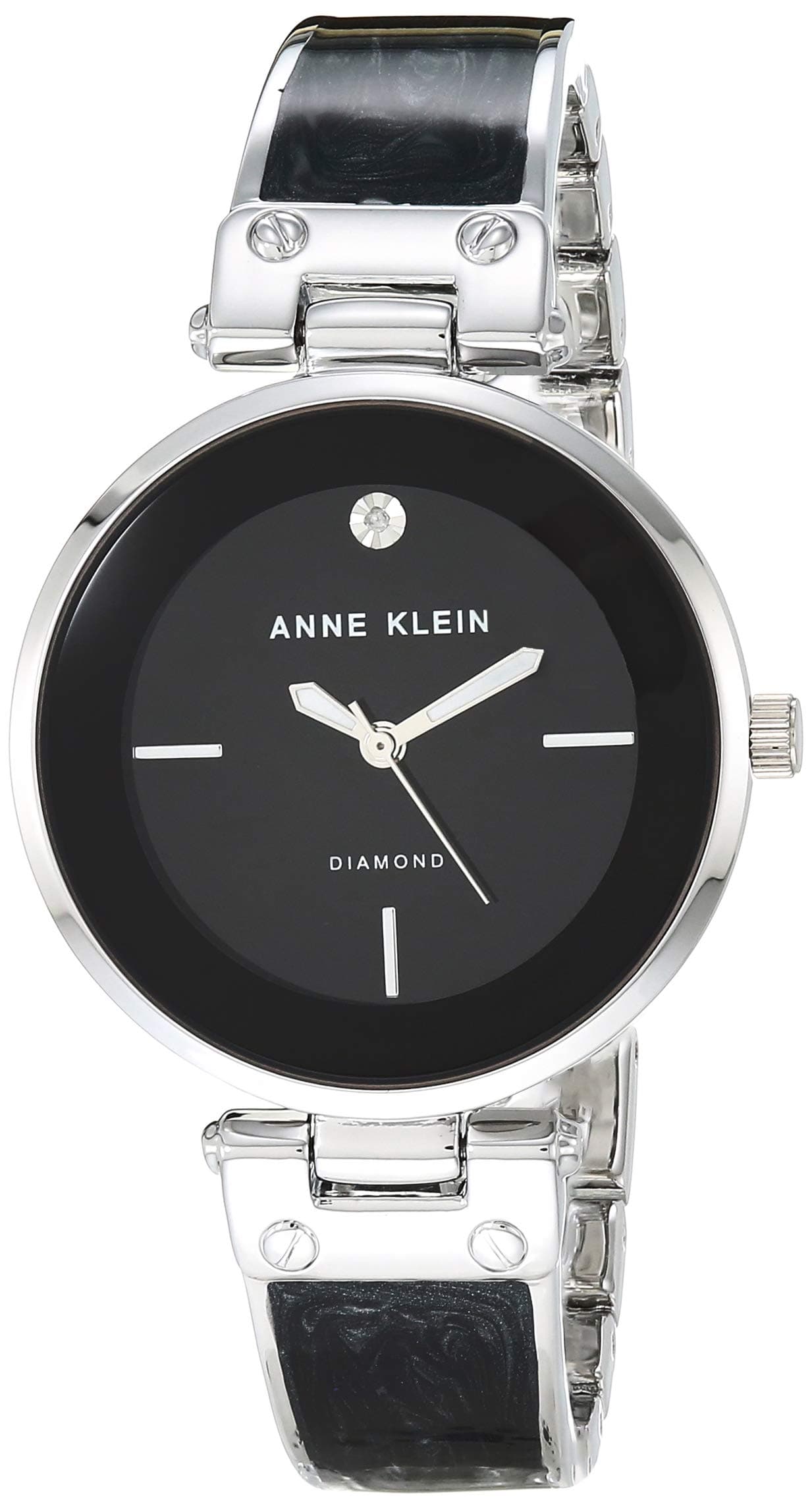 Anne Klein Women's Diamond-Accented Dial Bangle Watch
