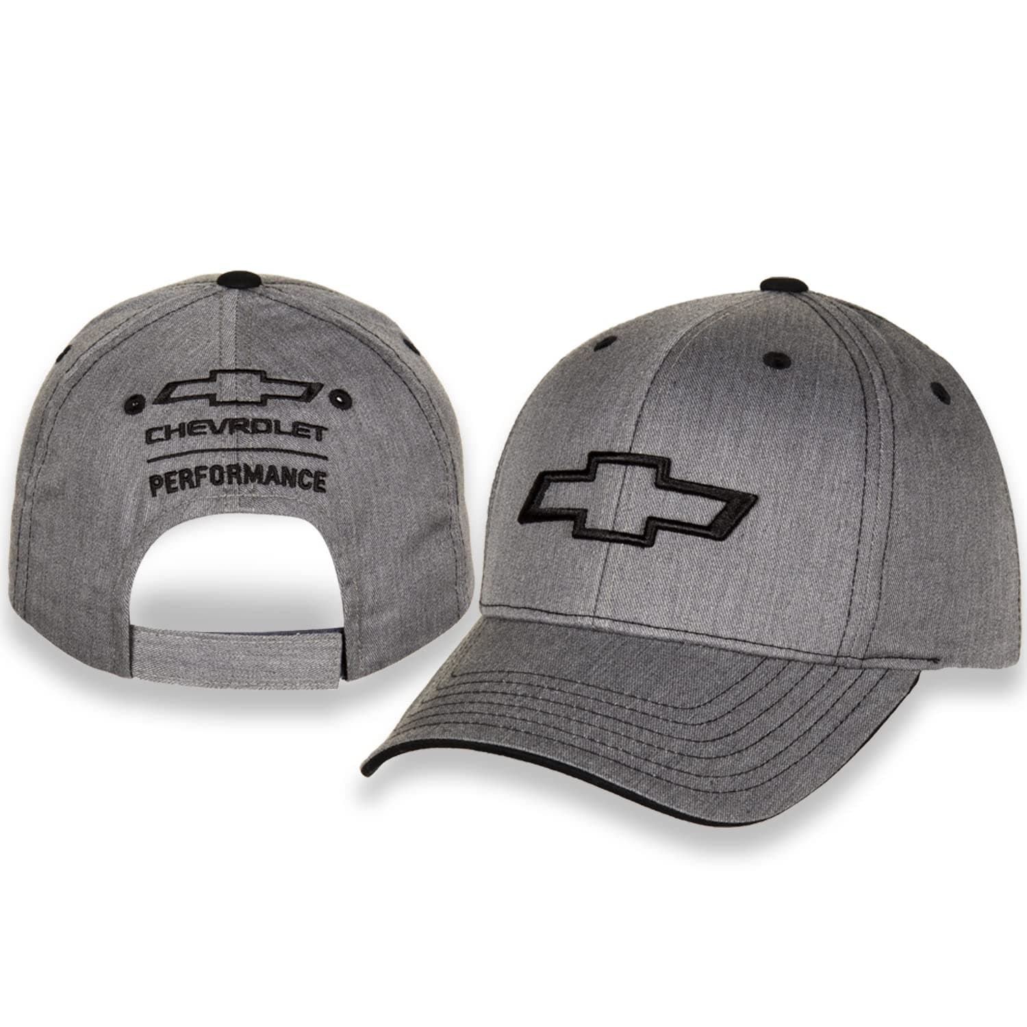 Heather Grey Chevrolet Bowtie Twill Hat with Adjustable Closure