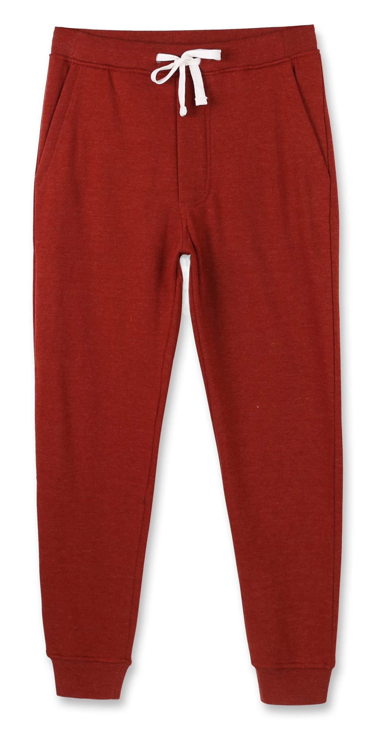 HETHCODE Mens Classic Fit Basic Fleece Closed-Bottom Pocketed Active Sports Joggers Sweatpants