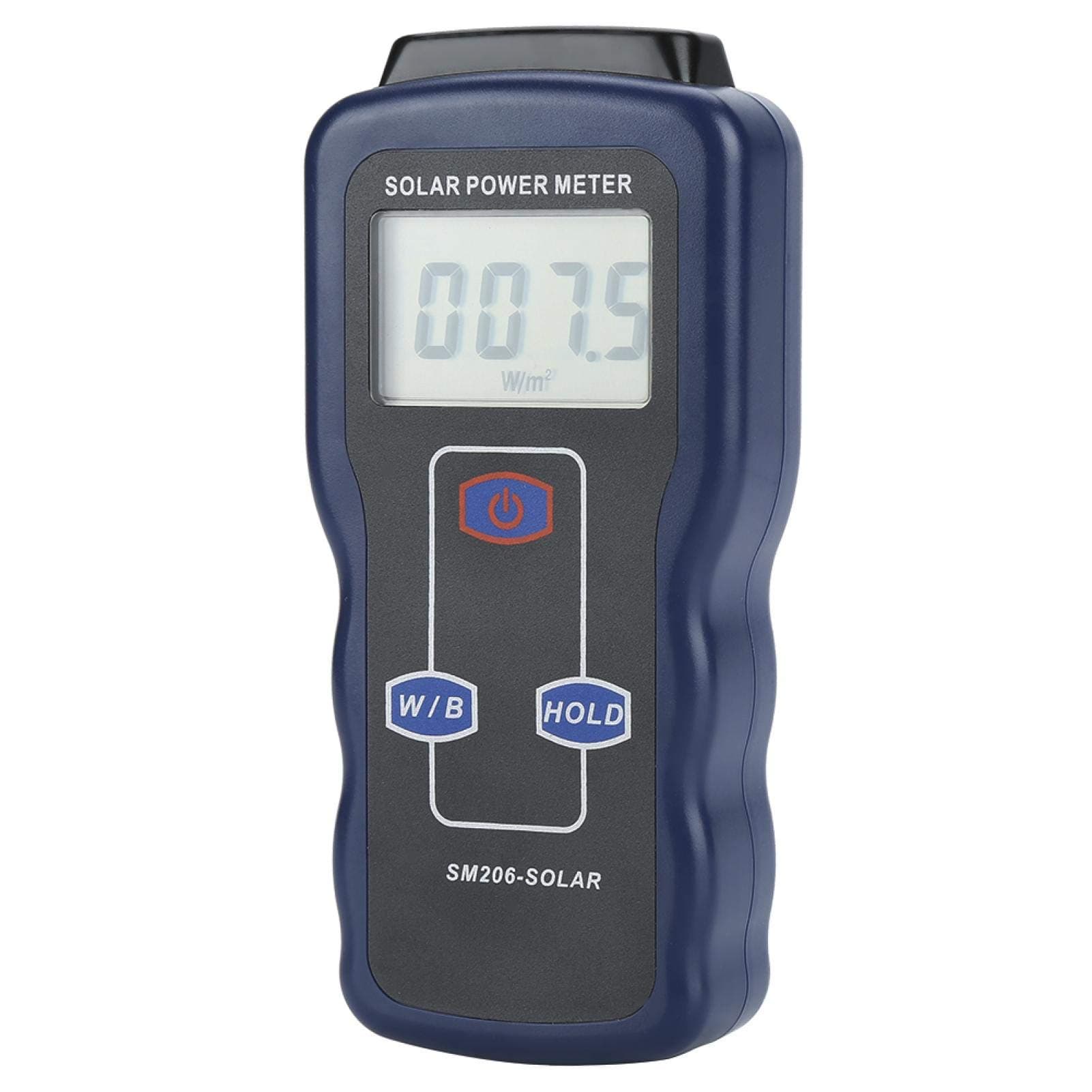 Digital Solar Power Meter,SM206 Digital Solar Power Meter Sun Light Radiation Measuring Testing Instrument with Two Units W/m² and Btu Two Units for Solar Radiation Measurement