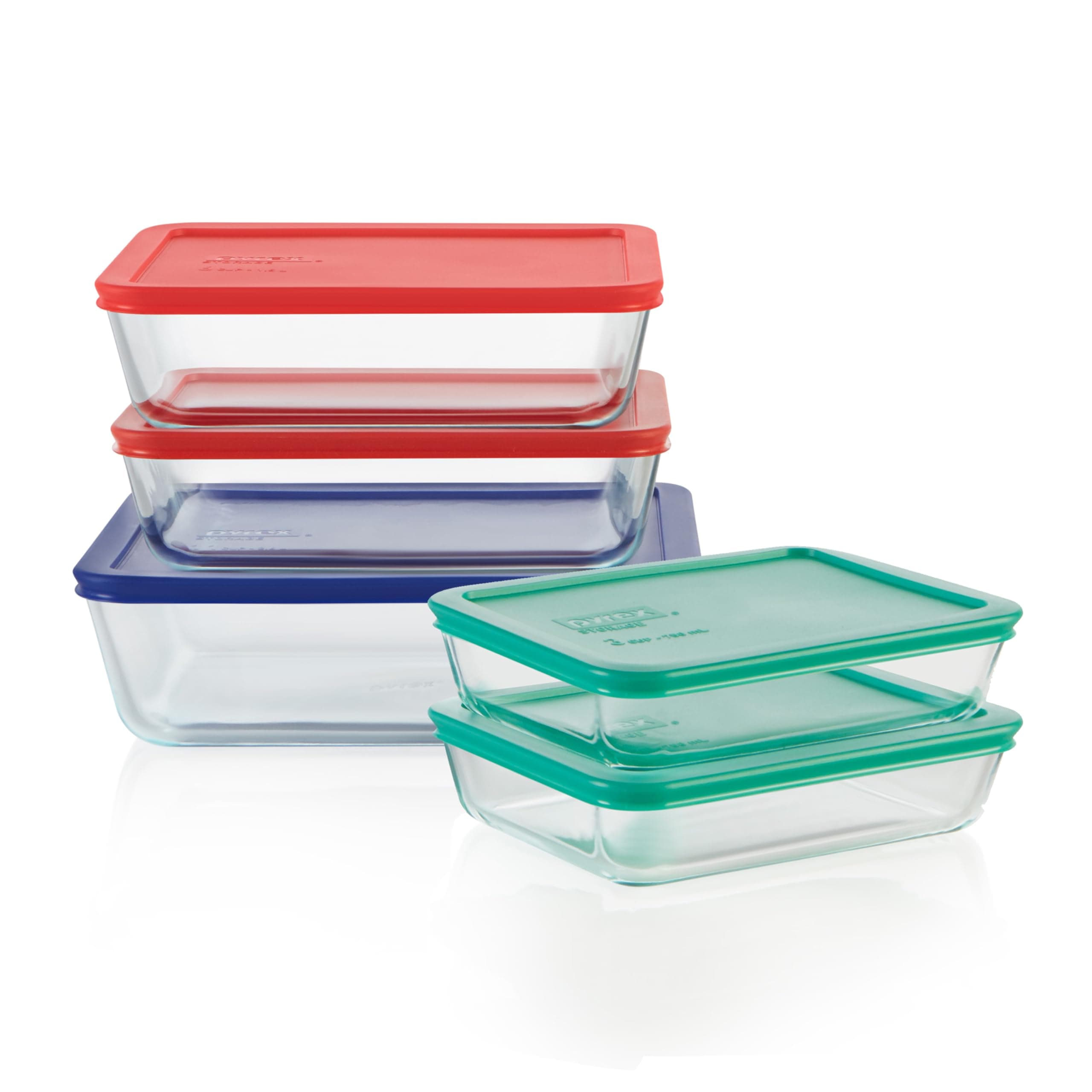 Pyrex 1136617 Glass Food Container 10-Piece