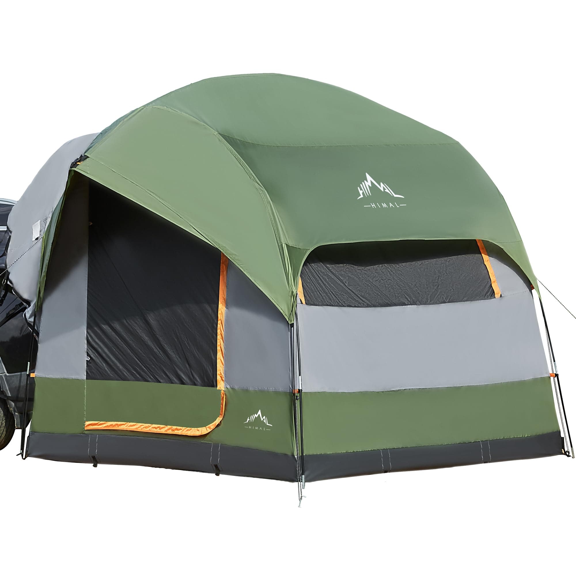 SUV Tent for Camping, Waterproof PU3000mm Spacious Double Layer Design for 5-8 Person, Includes Rainfly and Storage Bag, 8FT L x 8FT W x 7.2FT H Green
