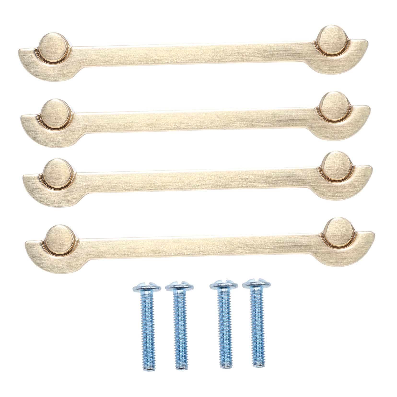 OSALADI4pcs Solid Door Handle Alloy Handle Suitcase Handle Cabinet Parts Drawer Pulls Brass Knobs Table Saw Cabinet Handle Replacement Brass Pulls Cupboard Zinc Alloy Component