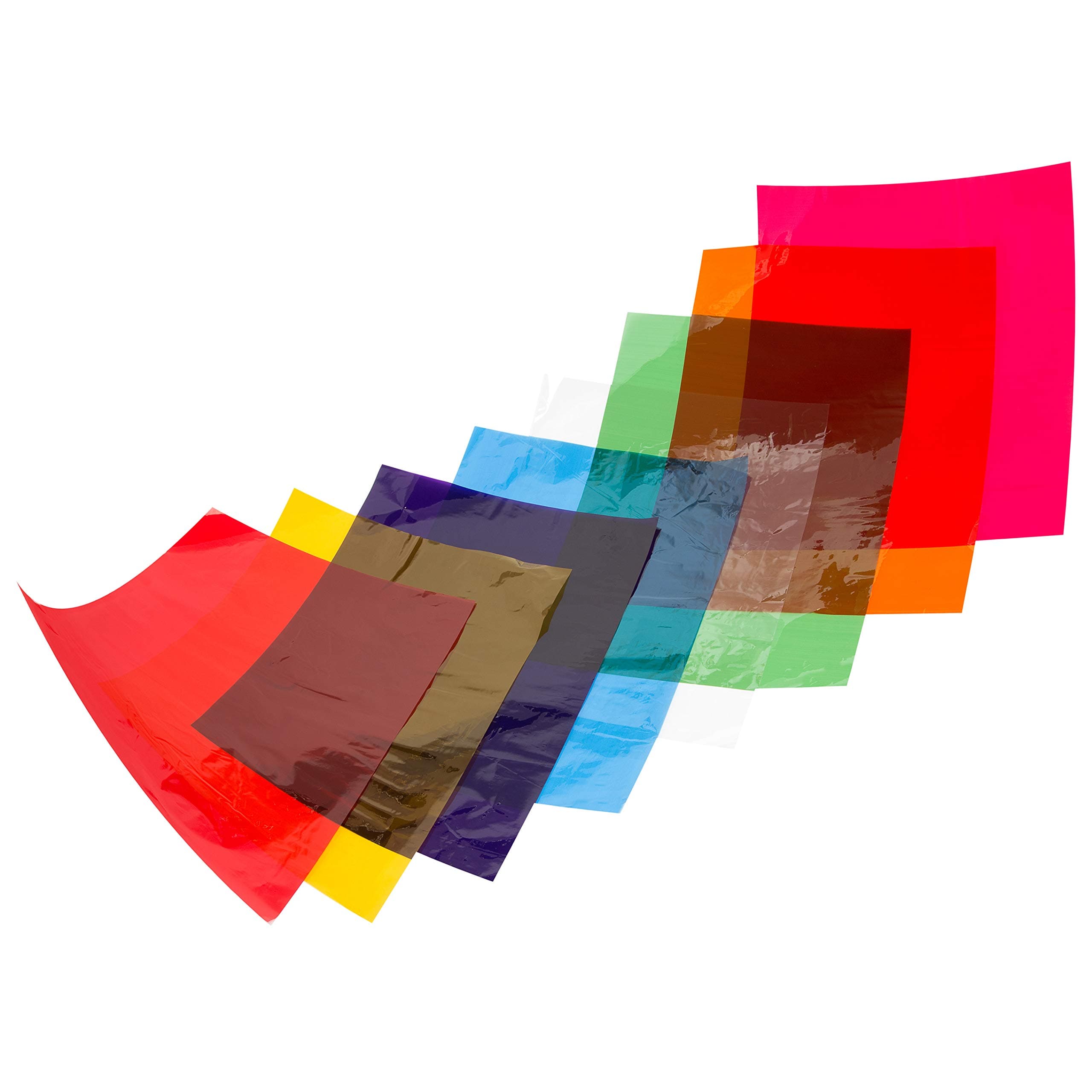 A4 Cellophane Sheets - BUMPER PACK – 104 Pieces –8 Vibrant Colours Cello Wrap – For Stained Glass, Arts & Crafts, Gift Wrapping and More