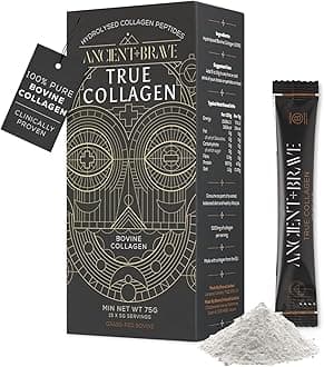 True Collagen Sachets 15 x 5g - Bovine Collagen Powder - 100% Hydrolysed Collagen Peptides (Type 1) - High Protein - Fasting & Keto Friendly - Neutral Tasting