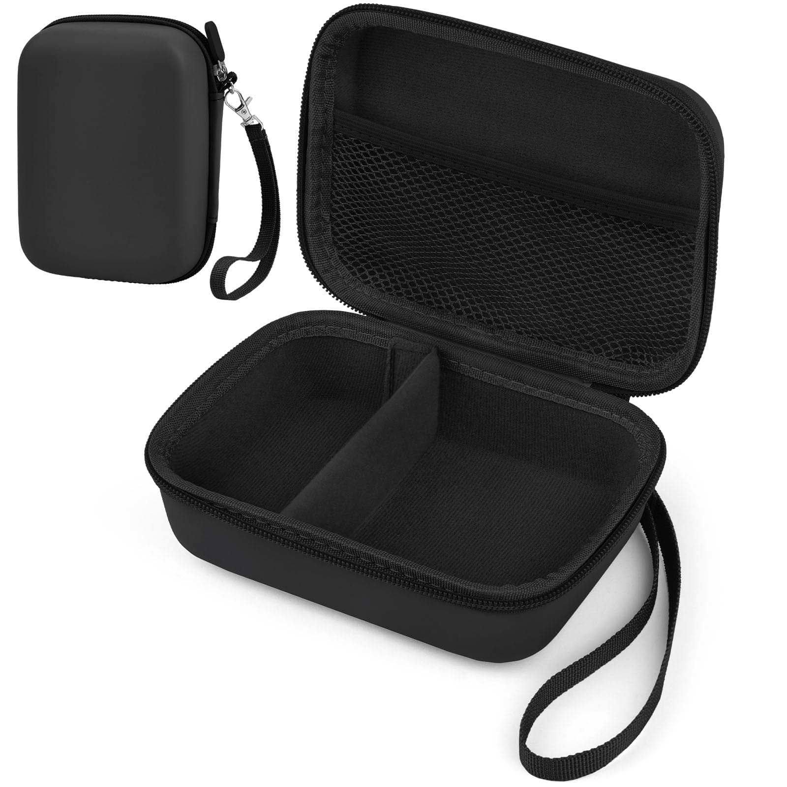 Kids Instant Camera Case - Portable Hard Storage Case for OPERHOO/HiMont/Gofunly/YORKOO/CAMCLID Kids Digital Camera/Bitzee Interactive Toy, Photo Paper Organizer, Black (Case Only)