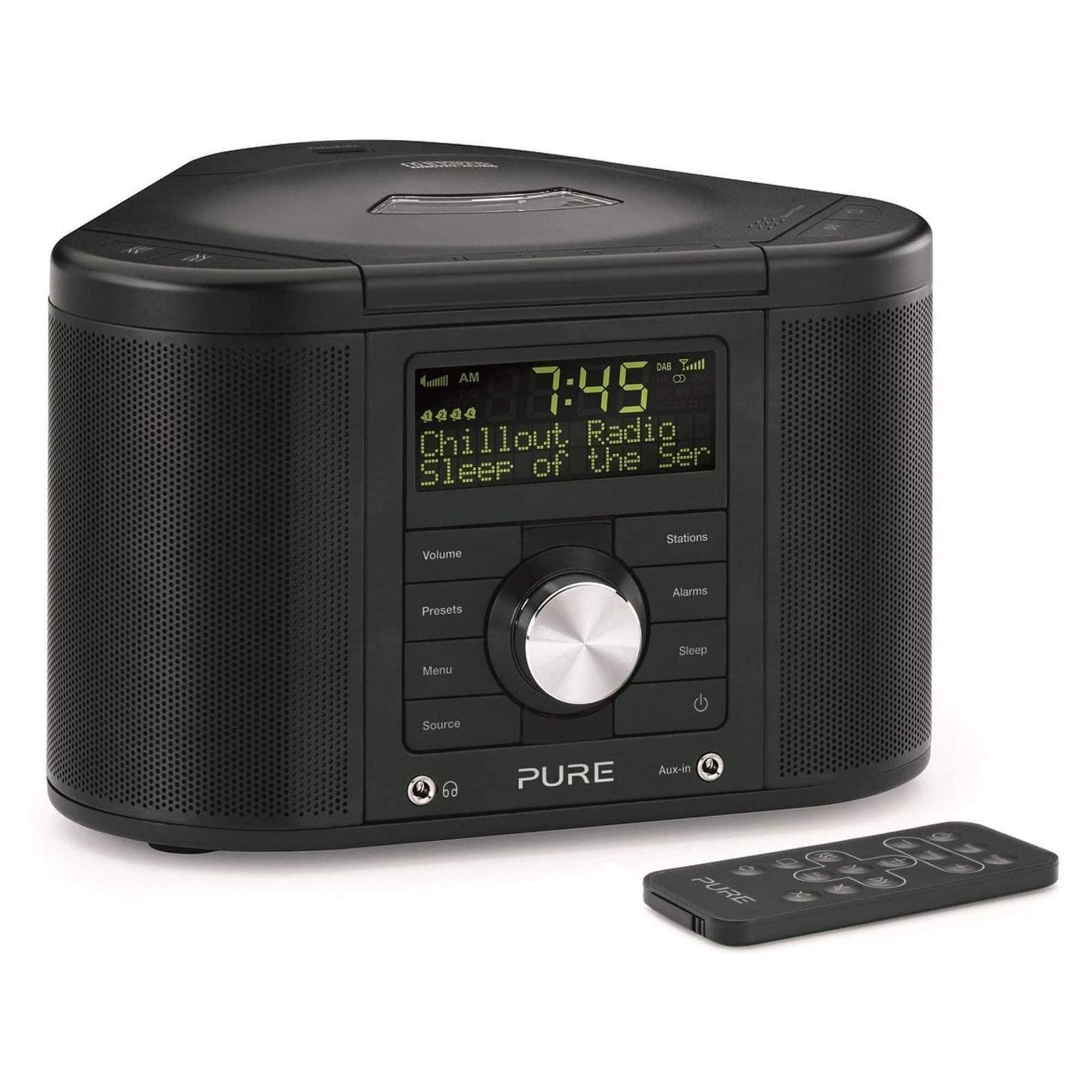 PURE Chronos CD Series II, DAB/FM/CD Stereo Clock Radio - White