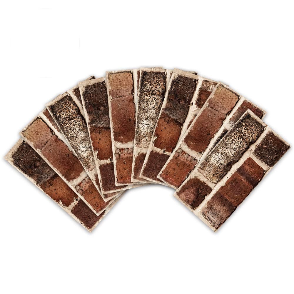 Bricks Effect Wall Sticker for TV Walls/Sofa Background Bedroom Kitchen Bathroom Wall Decor,Tile Transfers Sticker for Home Decor, Peel & Stick self-Adhesive Splashback Tile Decals, 54 pcs