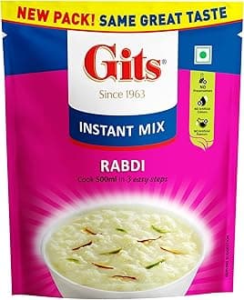 GITS Instant Rabdi Dessert Mix, Pure Veg, Flavors of Saffron and Cardamom, In...