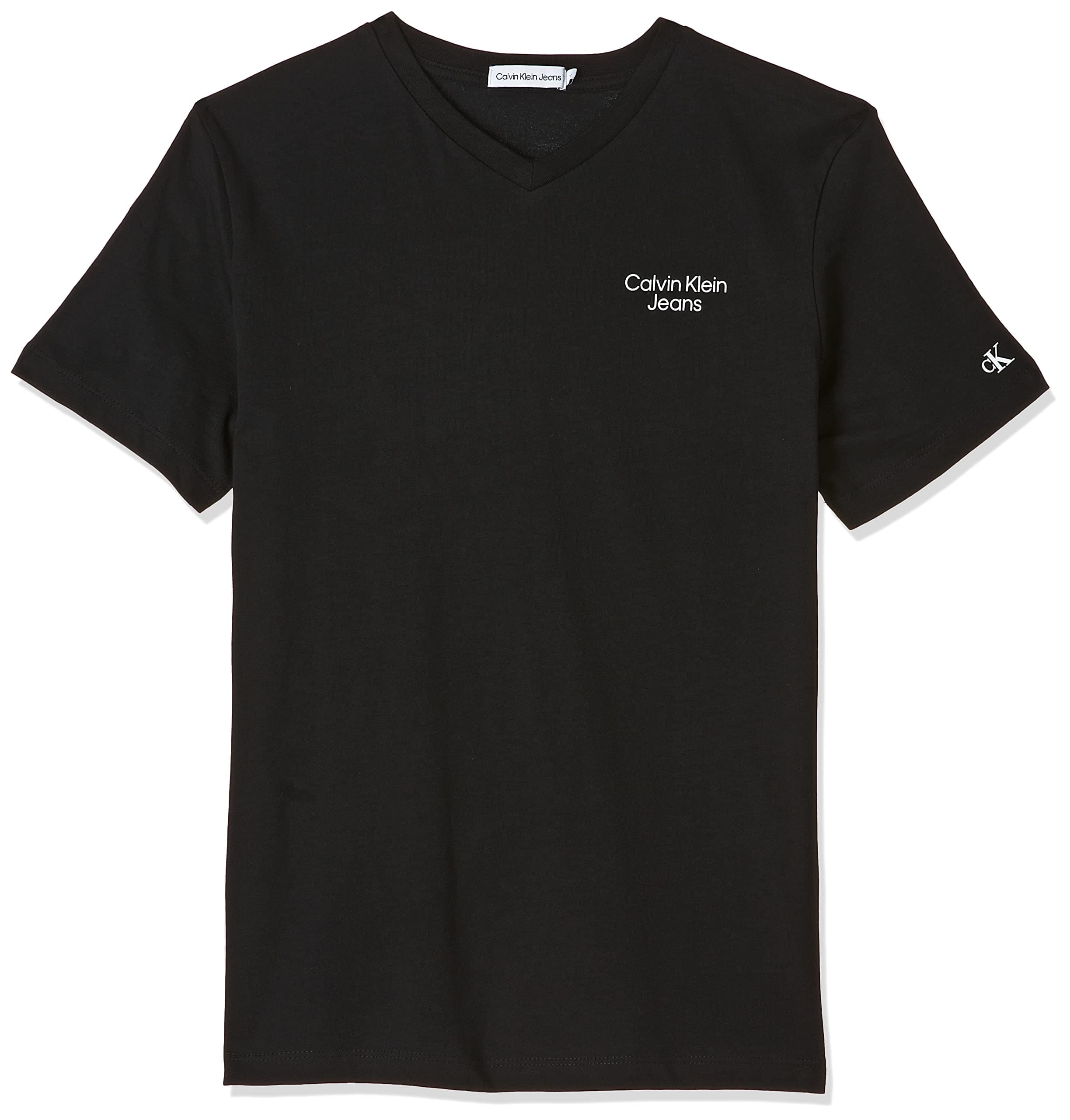 Calvin Klein JeansBoy's STACK LOGO V-NEC S/S T-Shirts