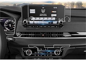 CDEFG 4Pcs Screen Protector for 2022-2025 Mitsubishi Outlander 9" Touchscreen & Air Conditioner, for Outlander (SE, Black Edition, SEL) Accessories 2022 2023 2024 2025 Nano Film
