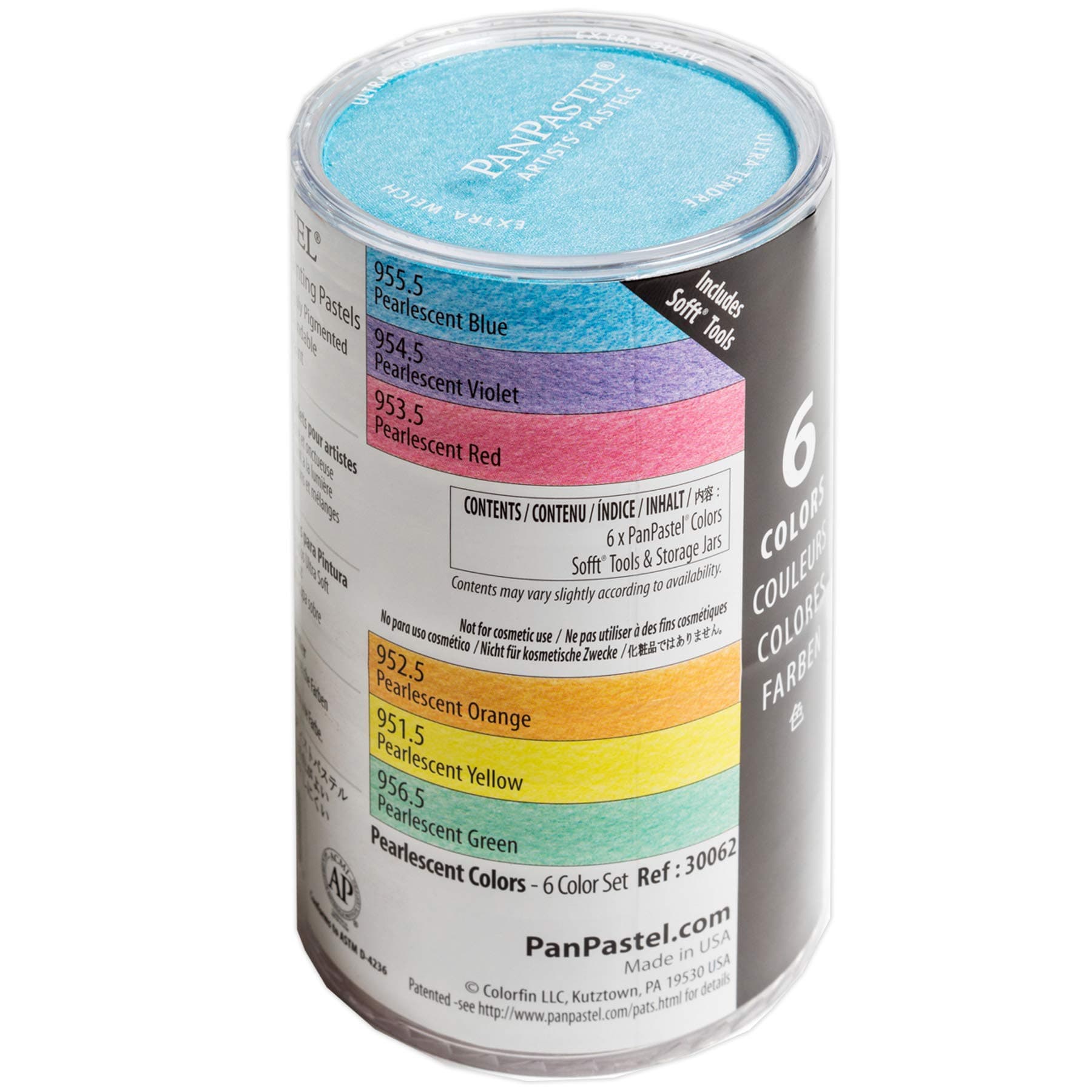 パンパステル 30062 パール色 6色セット 318357