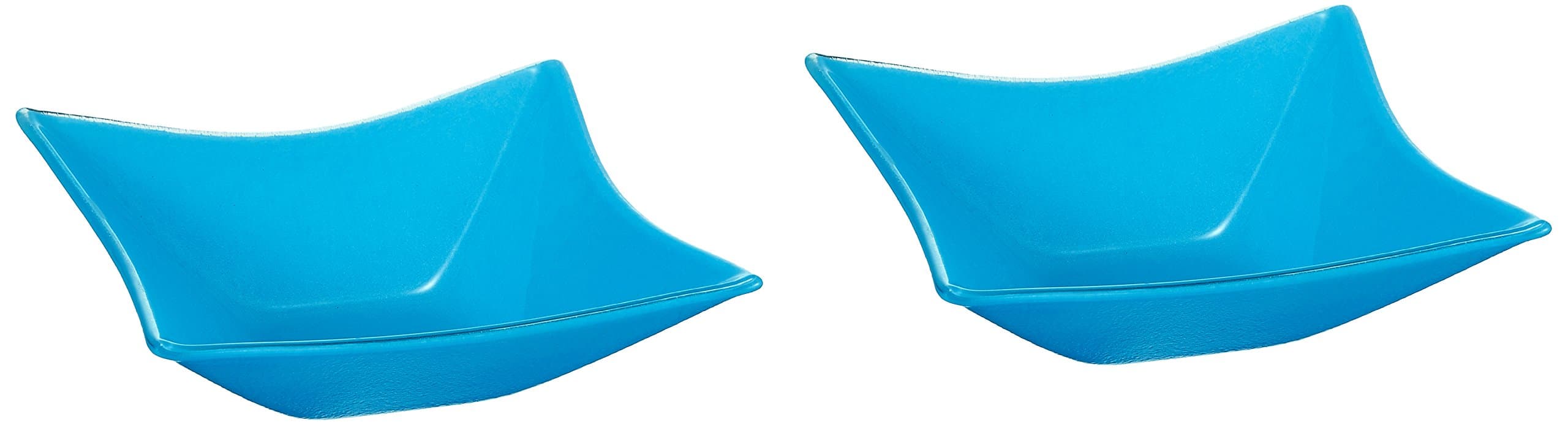 Japan Rose Medium Square Bowl, Blue