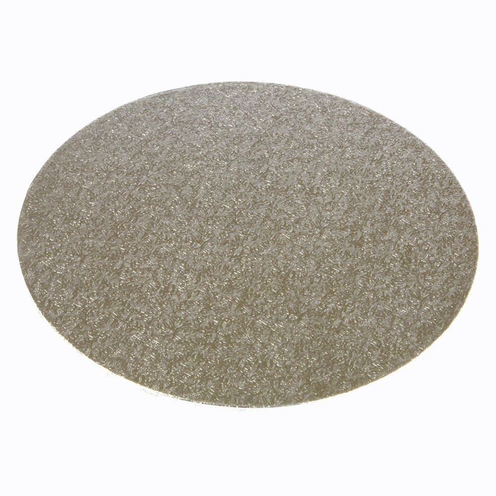 8" Silver Round Double Thick Cake Board (Pack of 5)