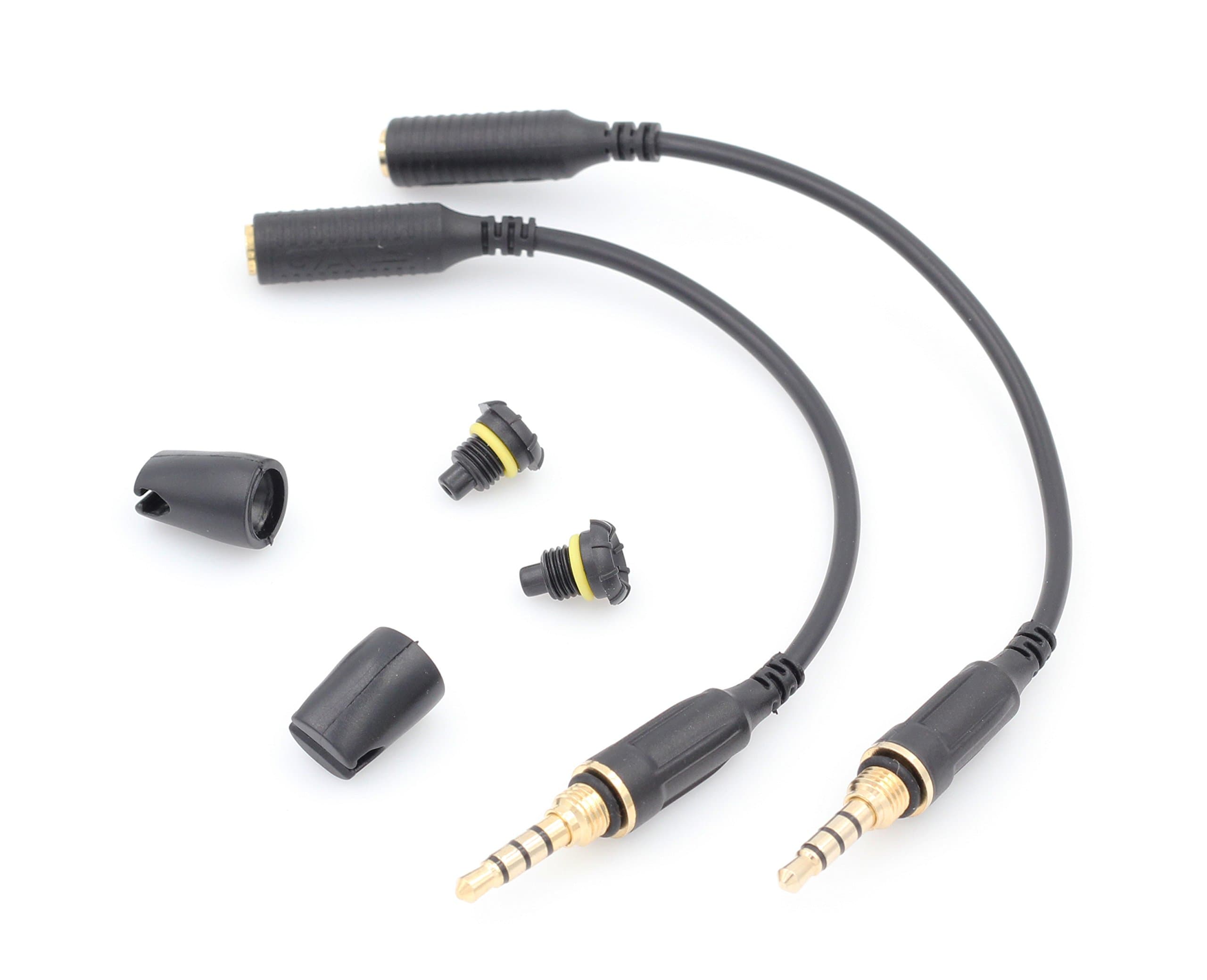 (2-Pack) Replacement Headphone Adapter Cable Compatible with Lifeproof FRE Case for iPhone 4/4s/5/5s/5c/SE, NUUD for iPhone 5/5s/5c/SE, FRE and NUUD Case Apple iPad 2/3/4