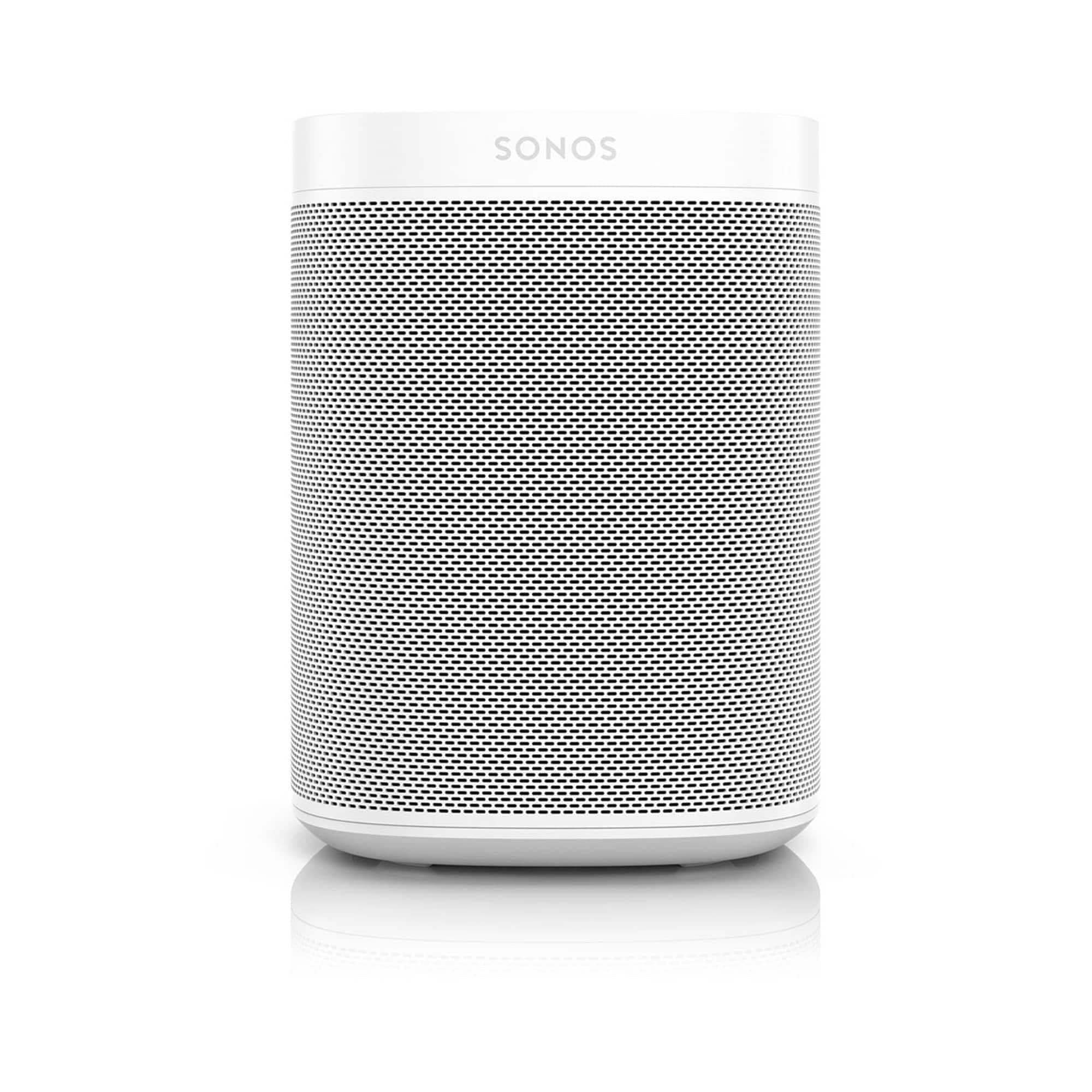 Sonos One (Gen 2) - Voice Controlled Smart Speaker with Built-in White, ONEG2UK1, Wi-Fi