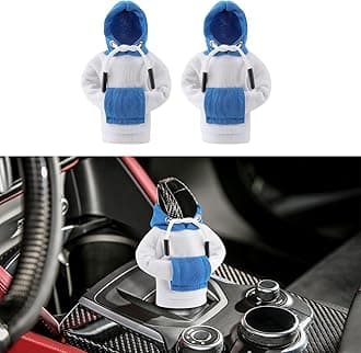 2PCS Gear Shift Hoodie, Upgraded Universal Hoodie Car Gear Shift Cover, Funny Shifter Hoodie, Car Interior Accessories Car Shifter Stick Protector Decoration for Most Car Gear Shift Levers