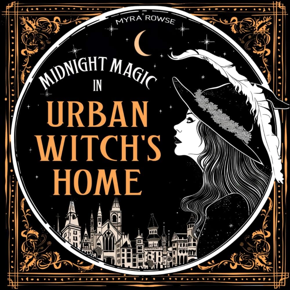 Midnight Magic in Urban Witch's Home: A Boho Witchy Coloring Book for Adults with a Black Background, featuring Mystical Witchcraft and Bizarre Trinkets for Relaxation and Stress Relief Paperback – 17 Feb. 2024