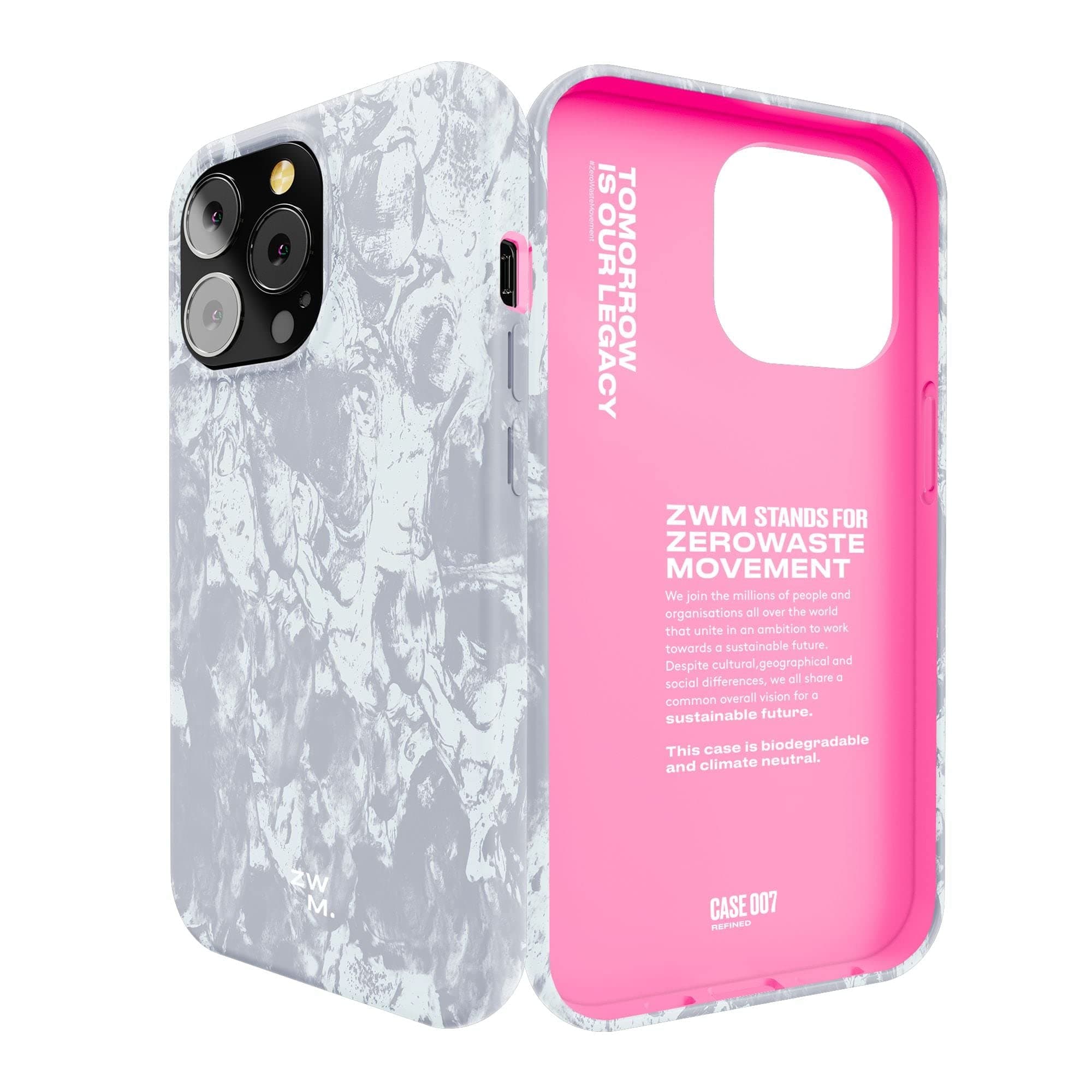 ZWM Phone Case iPhone 13 Pro Max, Eco Friendly Mobile Case, Thin and Protective, 100% Plant-based material, Compostable and Biodegradable REFINED DESIGN Teal