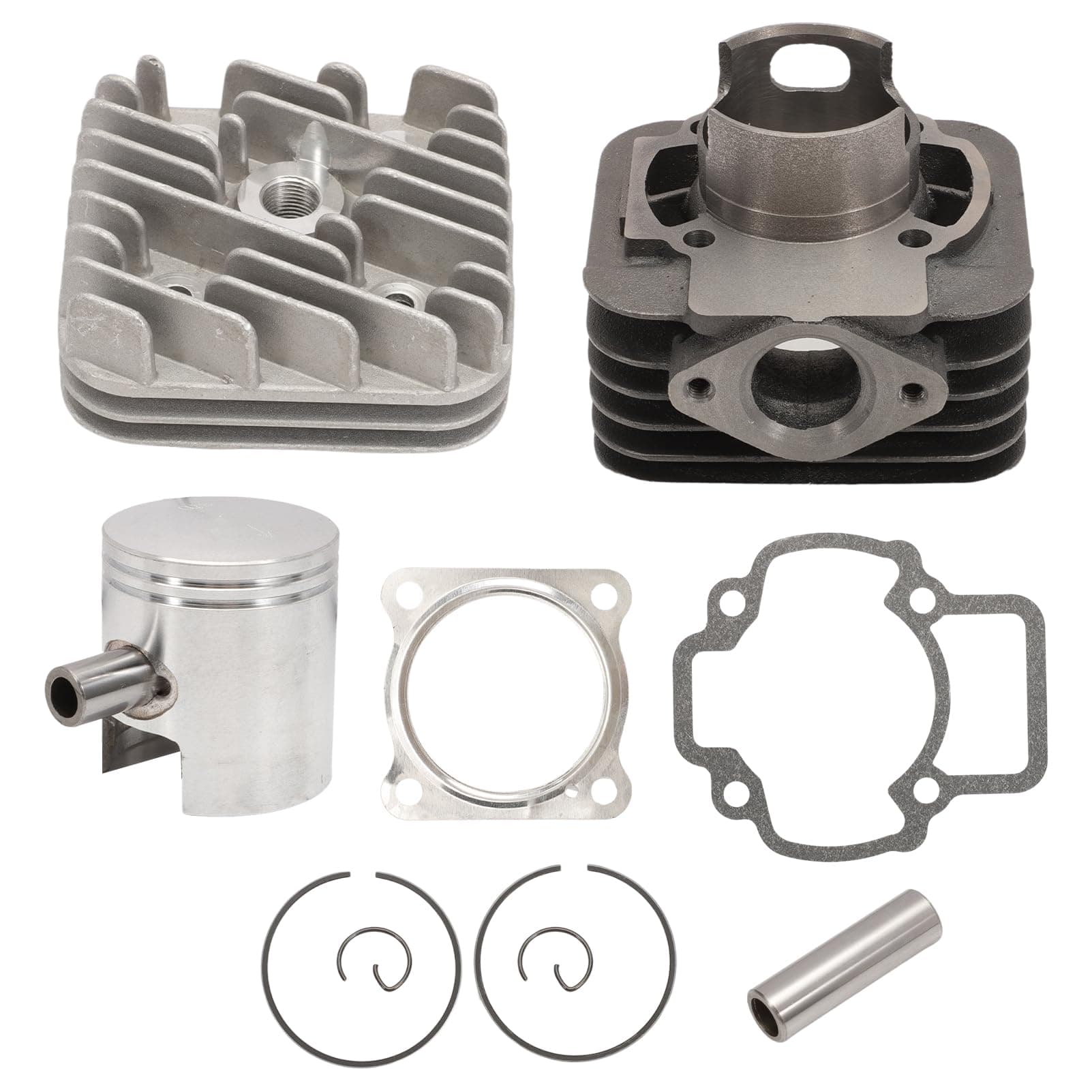 Thermo Group 70cc D.48 Minarelli Horizontal Compatible with Pia-G-Gio Zip Fast Rider 50 2t Sp.12 Cast Iron Kt00086 Thermal Group 70cc 6 Travases with Elliptical Exhaust and Head