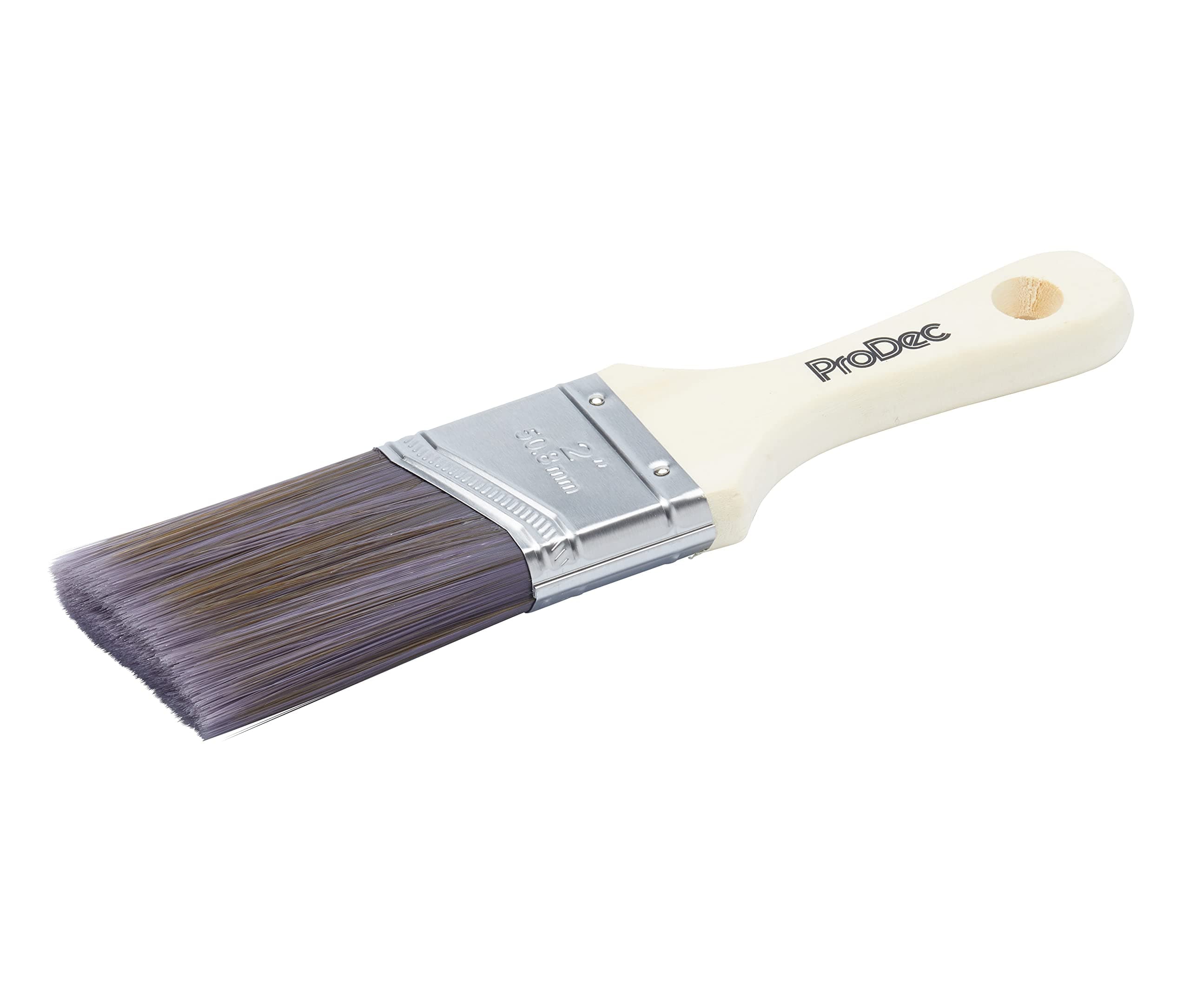 ProDec 2 inch Woodworker Short Handle Paint Brush for a Smooth Finish Painting with Emulsion, Gloss, Satin, Undercoat, Primer, Woodstain, Varnish on Walls, Ceilings, Wood, Metal, 2 Inch 50 mm