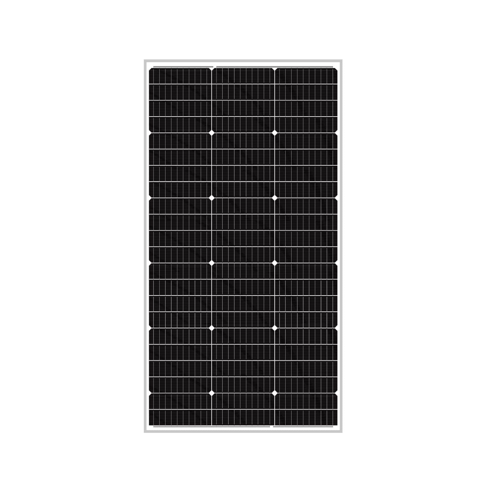 Newpowa 10BB 120W Solar Panel High-Efficiency Monocrystalline 24V PV Module Designed for 24V Off Grid System, Charge Your Battery of RV, Boat, Camper, Trailer, Gate Opener