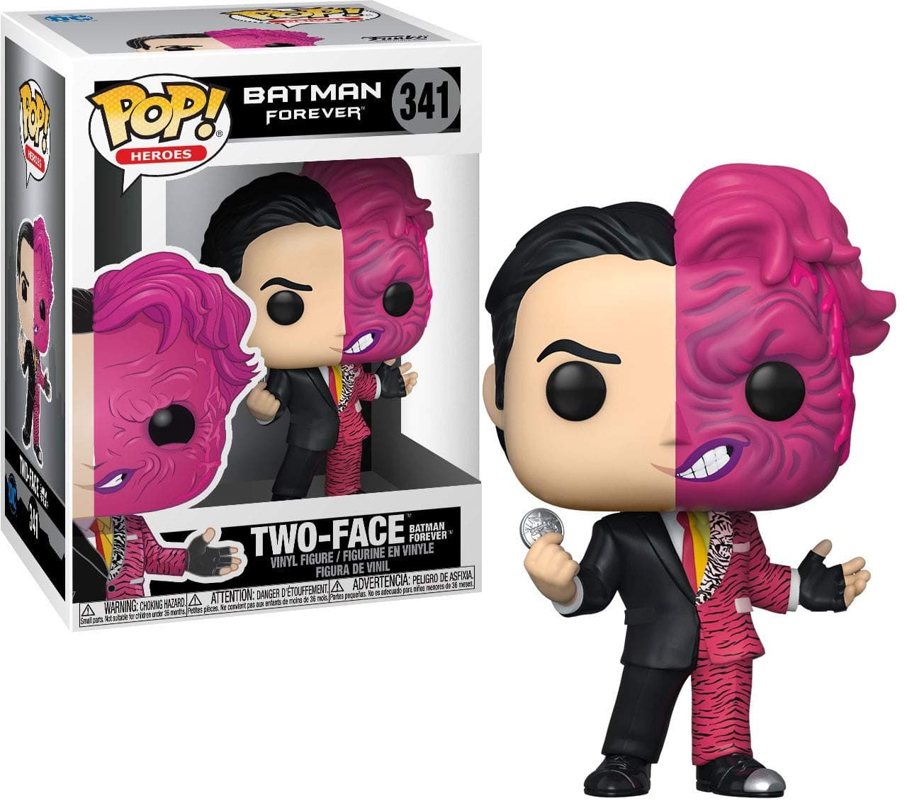 POP! Heroes: Batman Forever-Two-Face - DC Comics - Collectable Vinyl Figure - Gift Idea - Official Merchandise - Toys for Kids & Adults - Comic Books Fans - Model Figure for Collectors