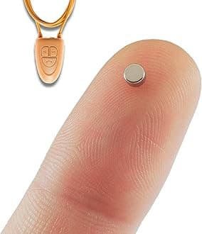 PingaOcultoSpy Earpiece Bluetooth Wireless Earphones Invisible Hidden Mini Headset Exam for Phone with Microphone - Secret Earphone Micro Listening Device Hearing Ear Cheating (Spy Earpiece Nano V4)