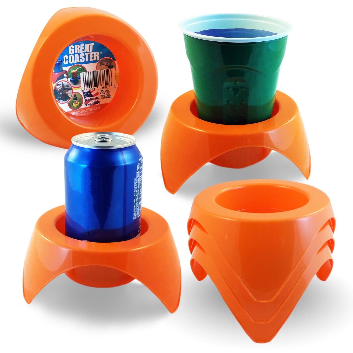 Great Coaster (Orange) Pack Of 6