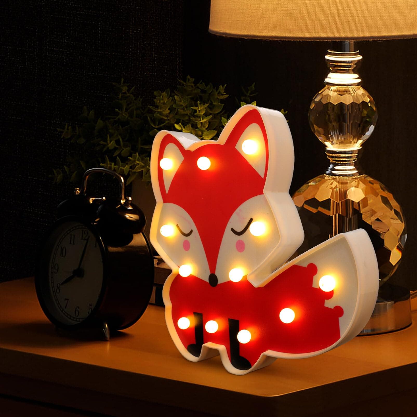 OSALADI Fox LED Night Light Glow Animal Night Light for Nursery Night Light Nursery Decor for Birthday