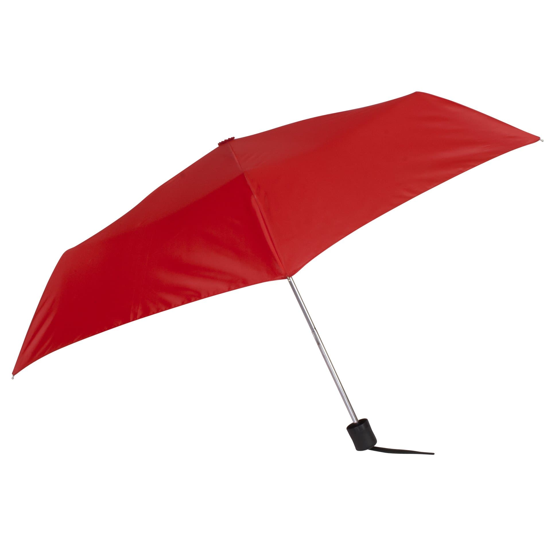 Mini Compact Manual Nova Umbrella by Leighton Umbrellas,One Size,Red