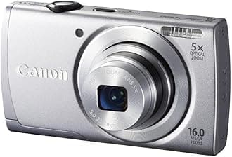 PowerShot A2600 is 16.0 MP Digital Camera with 5X Optical Zoom and 720p Full HD Video Recording (Silver)