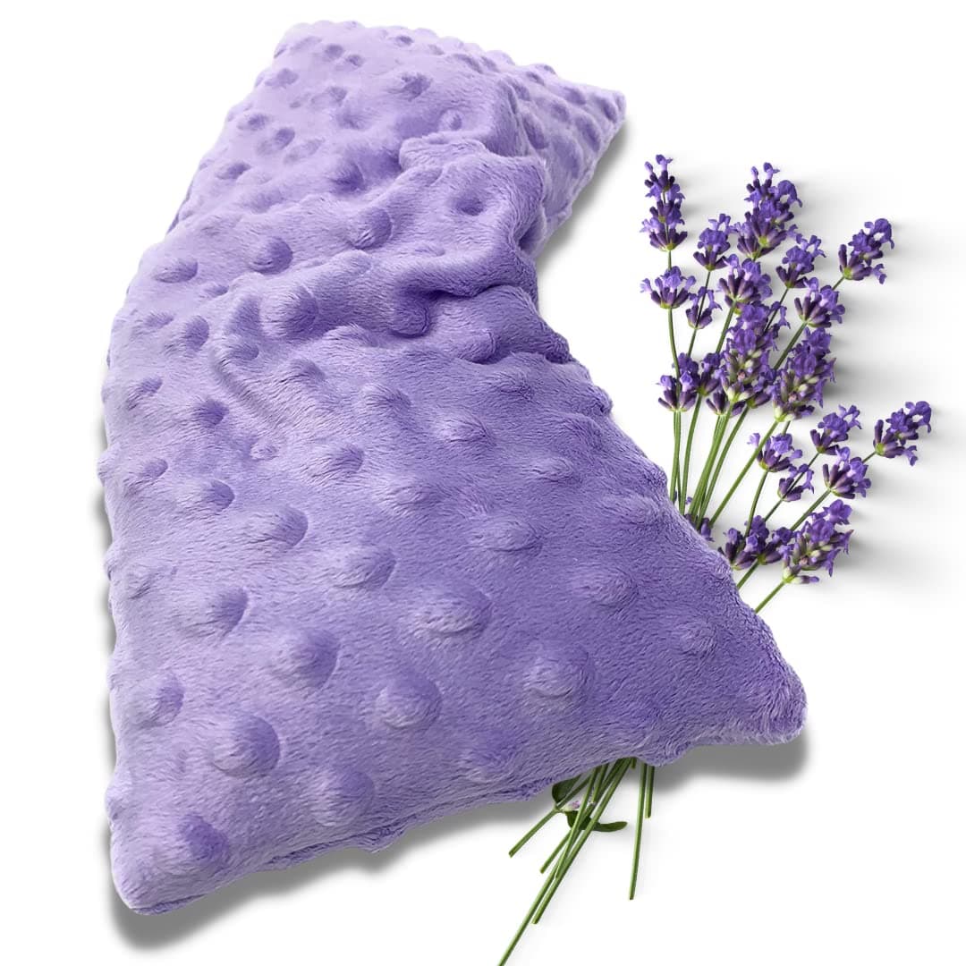 Mumu Wraps Heating Pad Microwavable - Lavender Scented Microwave Heating Pad for Pain Relief, Cramps, Muscle Ache, Joints, Neck, Shoulder, Back Pain, Warm Compress Moist Heat Pack (Lavender)